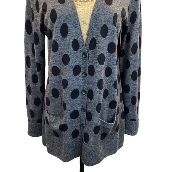 Halogen 100% Merino Wool Cardigan Gray EUC - Picture 6 of 9